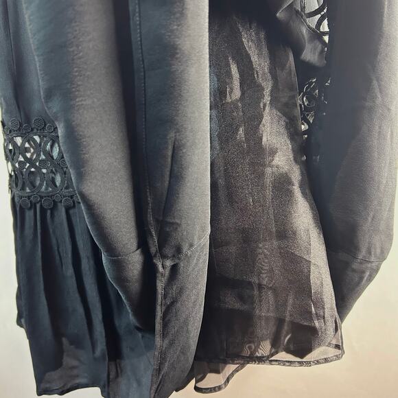 NWT Silvia Tcherassi Annabella Lace Maxi Dress in Black, Sz S - Picture 11 of 12